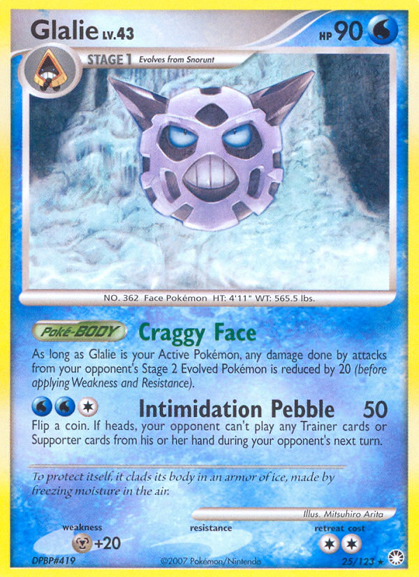 Glalie (25/123) [Diamond & Pearl: Mysterious Treasures] | Good Games Adelaide SA