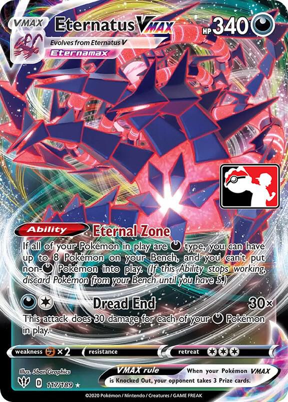 Eternatus VMAX Series 1 117/189 (Prize Pack Series Cards)  - Holofoil | Good Games Adelaide SA