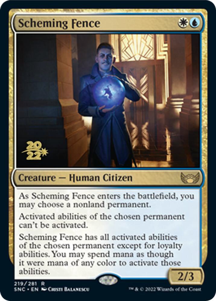 Scheming Fence 219 (Prerelease Cards)  - Foil | Good Games Adelaide SA