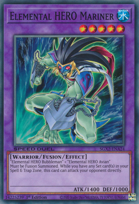 Elemental HERO Mariner [SGX2-ENA24] Common | Good Games Adelaide SA