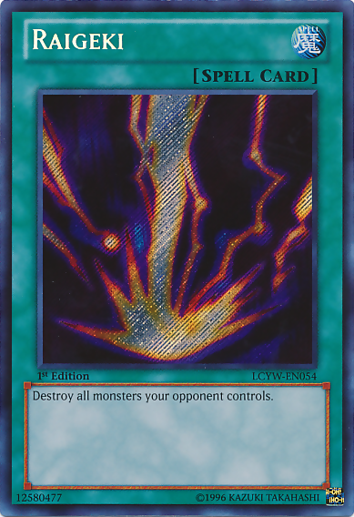 Raigeki [LCYW-EN054] Secret Rare | Good Games Adelaide SA