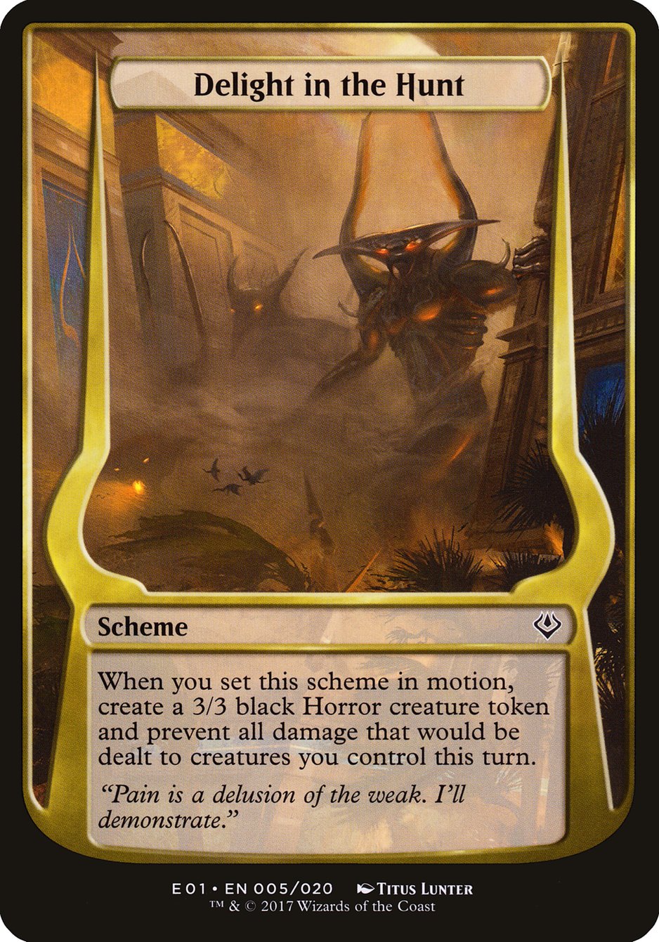 Delight in the Hunt (Archenemy: Nicol Bolas) [Archenemy: Nicol Bolas Schemes] | Good Games Adelaide SA