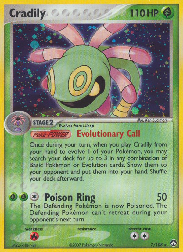 Cradily (7/108) [EX: Power Keepers] | Good Games Adelaide SA
