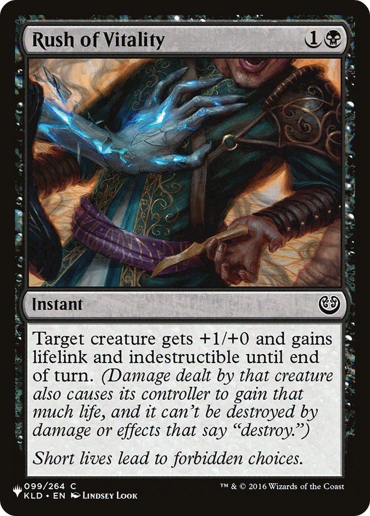 Rush of Vitality [The List Reprints] | Good Games Adelaide SA