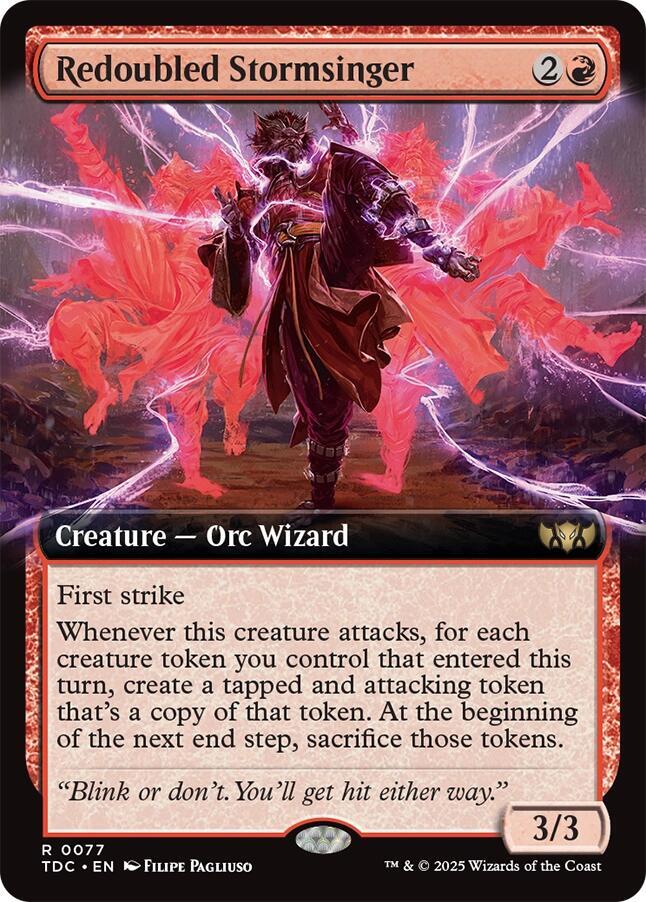 Redoubled Stormsinger 77 (Commander: Tarkir: Dragonstorm)  | Good Games Adelaide SA