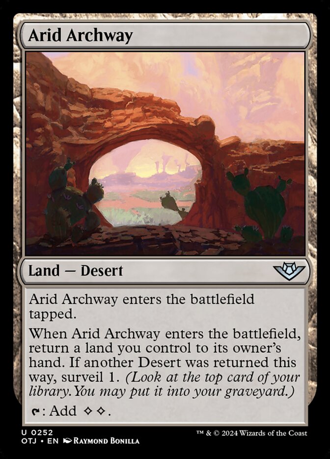Arid Archway 252 (Outlaws of Thunder Junction)  | Good Games Adelaide SA