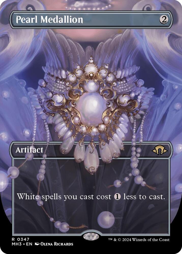 Pearl Medallion 347/319 (Modern Horizons 3)  - Borderless Foil | Good Games Adelaide SA