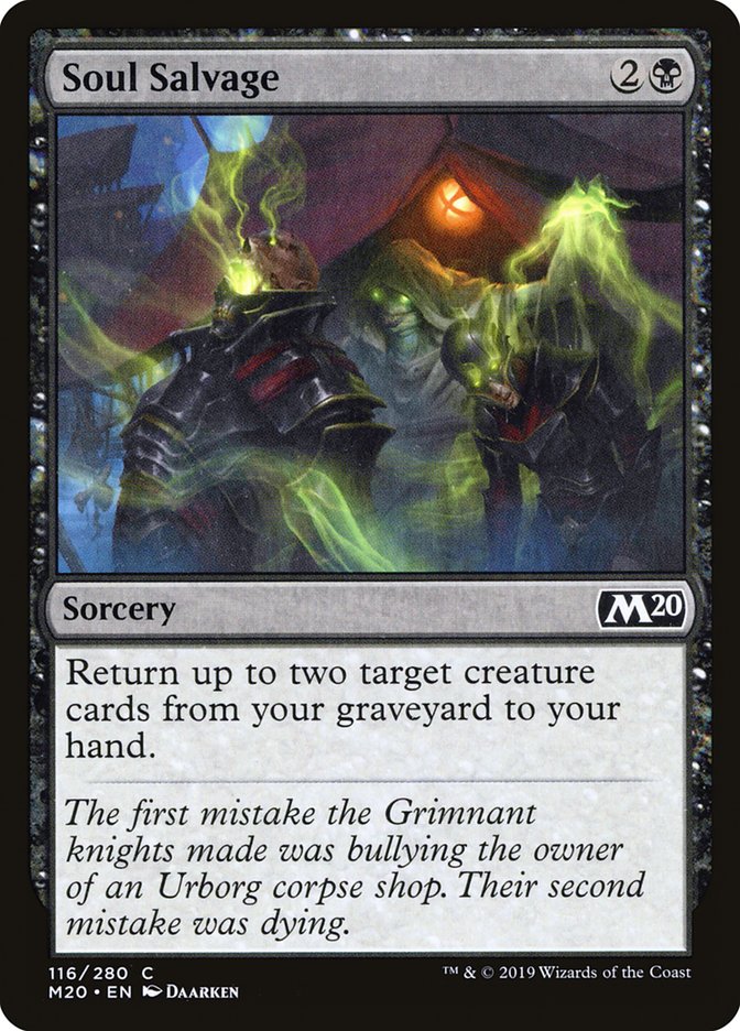 Soul Salvage [Core Set 2020] | Good Games Adelaide SA