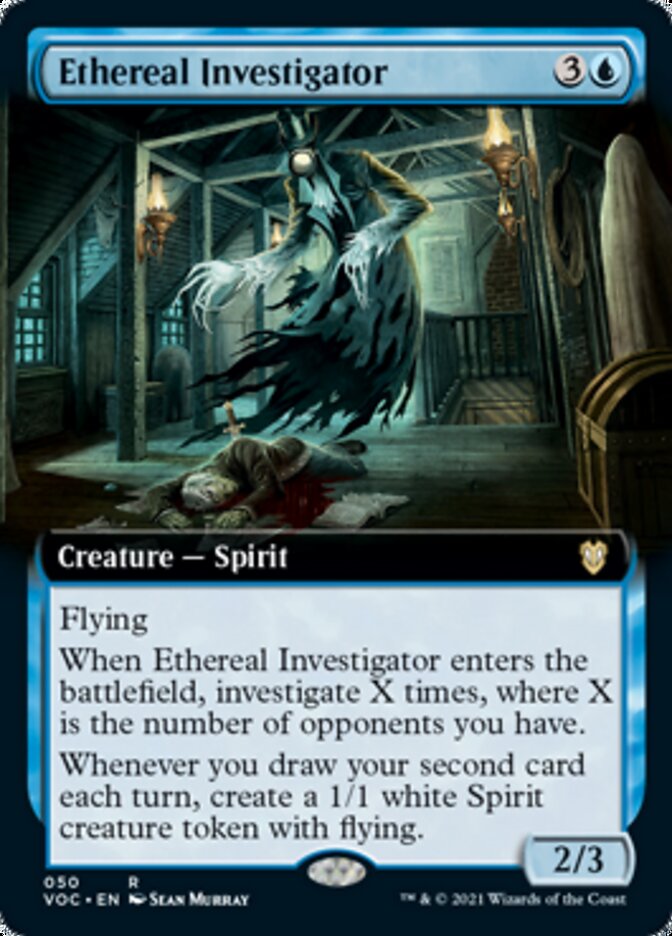 Ethereal Investigator (Extended) [Innistrad: Crimson Vow Commander] | Good Games Adelaide SA