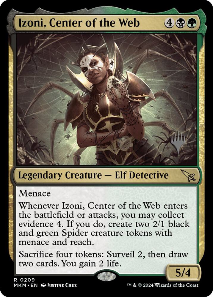 Izoni Center of the Web 209 (Promo Pack: Murders at Karlov Manor)  - Foil | Good Games Adelaide SA