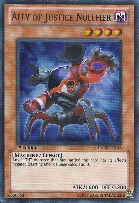 Ally of Justice Nullfier [HA02-EN018] Super Rare | Good Games Adelaide SA
