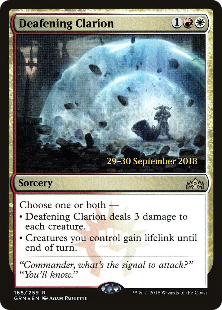 Deafening Clarion 165 (Prerelease Cards)  - Foil | Good Games Adelaide SA