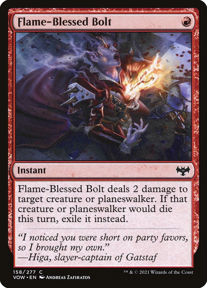 Flame-Blessed Bolt 158 (Innistrad: Crimson Vow)  | Good Games Adelaide SA