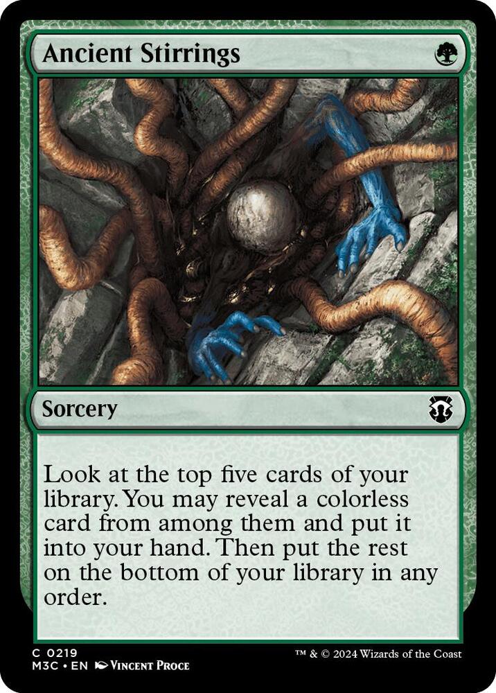 Ancient Stirrings 219/411 (Commander: Modern Horizons 3)  - Ripple Foil | Good Games Adelaide SA