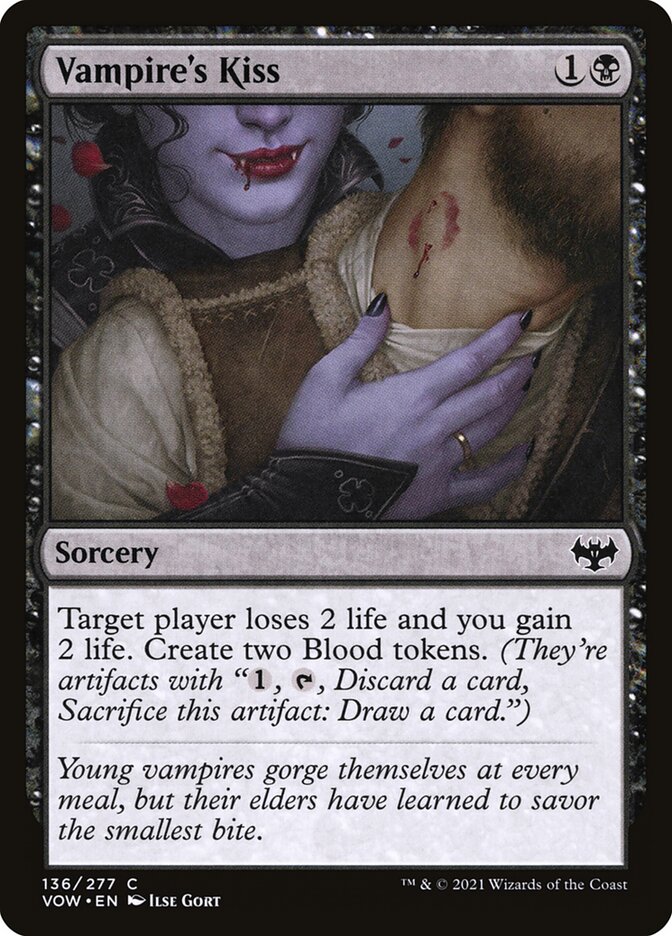 Vampire's Kiss 136 (Innistrad: Crimson Vow)  - Foil | Good Games Adelaide SA
