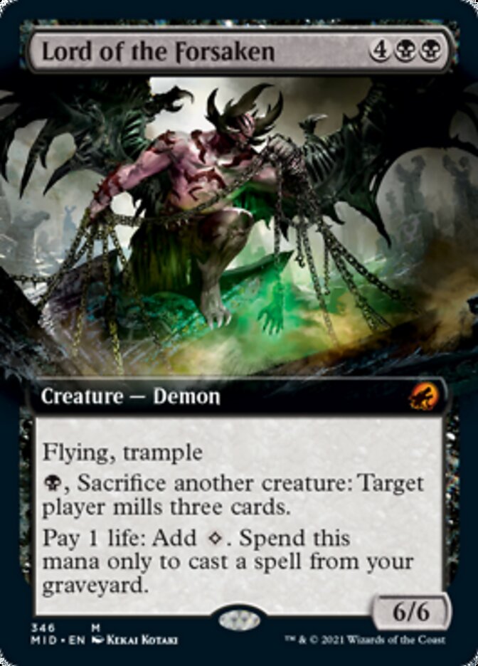 Lord of the Forsaken (Extended) [Innistrad: Midnight Hunt] | Good Games Adelaide SA