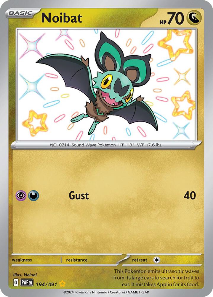 Noibat 194/091 (SV: Paldean Fates)  - Holofoil | Good Games Adelaide SA