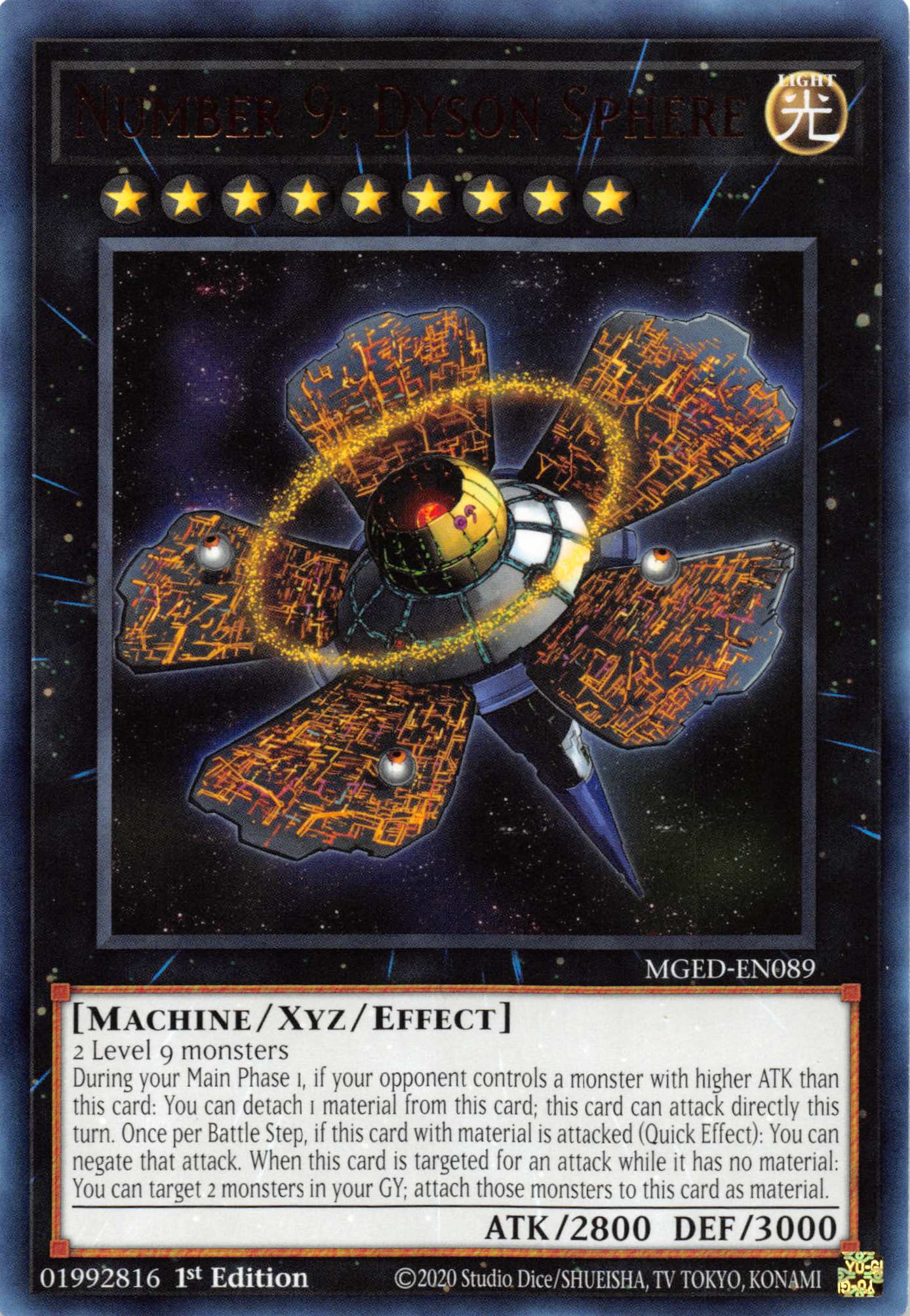 Number 9: Dyson Sphere [MGED-EN089] Rare | Good Games Adelaide SA