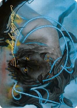 Bind the Monster Art Card Gold Stamped Signature 11 (Art Series: Kaldheim)  | Good Games Adelaide SA