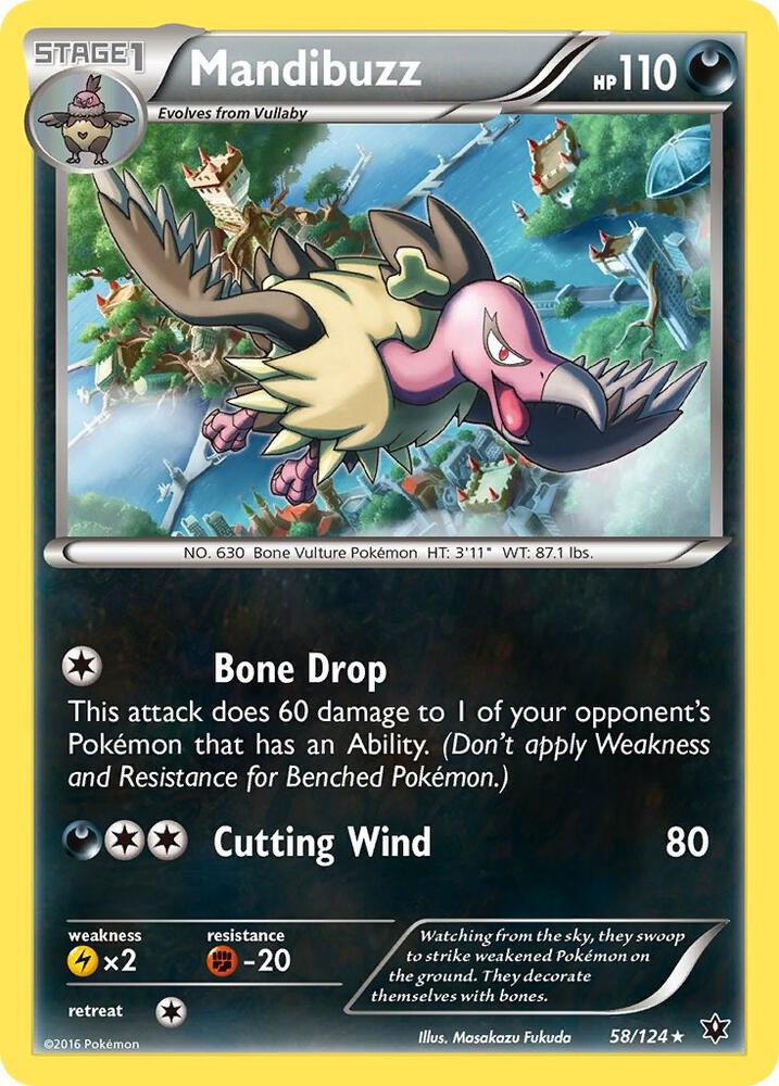 Mandibuzz 58/124 (XY - Fates Collide)  | Good Games Adelaide SA