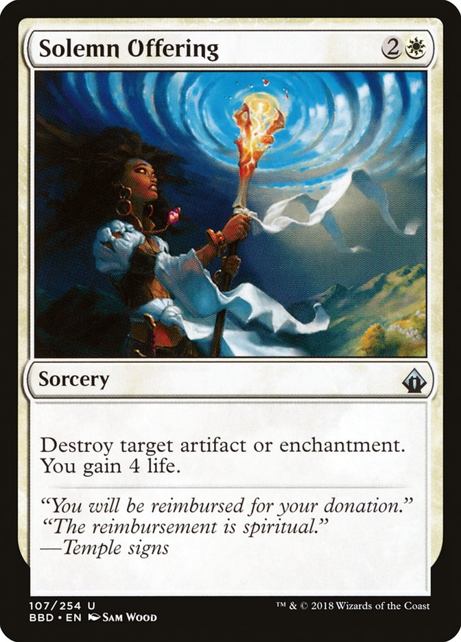 Solemn Offering 107 (Battlebond)  - Foil | Good Games Adelaide SA