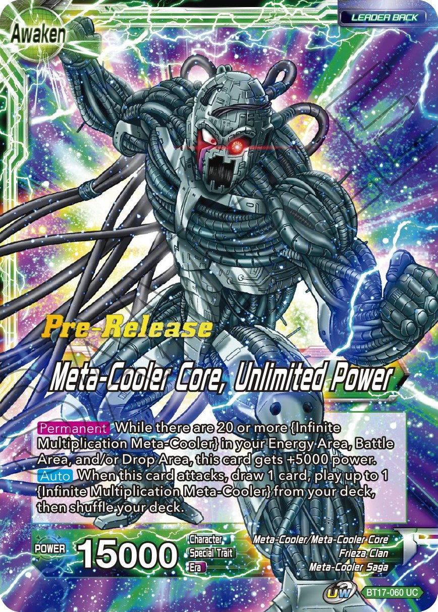 Meta-Cooler // Meta-Cooler Core, Unlimited Power (BT17-060) [Ultimate Squad Prerelease Promos] | Good Games Adelaide SA