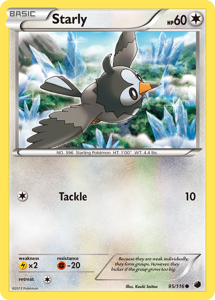 Starly (95/116) [Black & White: Plasma Freeze] | Good Games Adelaide SA
