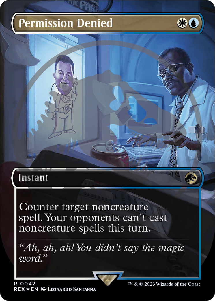 Permission Denied Emblem (Borderless) [Jurassic World Collection Tokens] | Good Games Adelaide SA