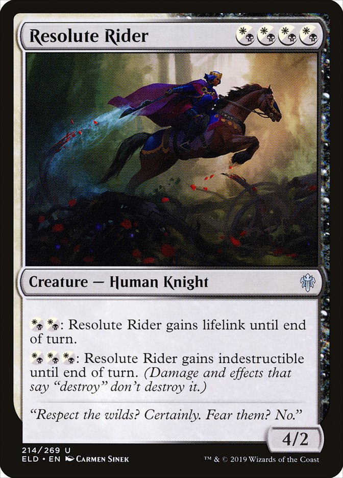 Resolute Rider [Throne of Eldraine] | Good Games Adelaide SA