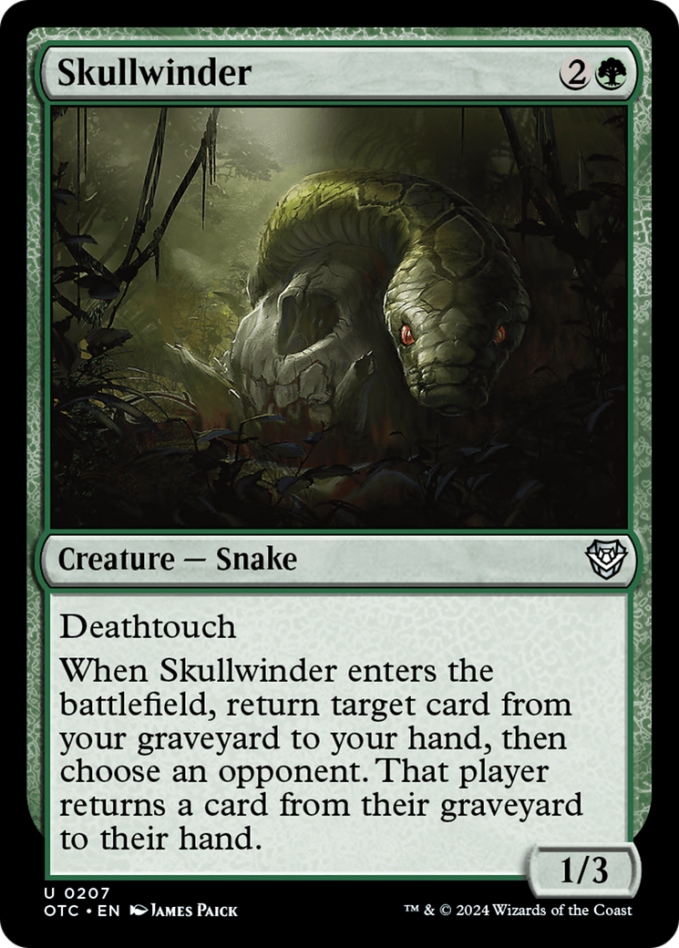 Skullwinder [Outlaws of Thunder Junction Commander] | Good Games Adelaide SA