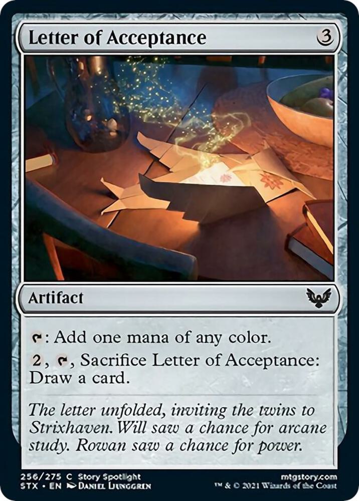 Letter of Acceptance 256 (Strixhaven: School of Mages)  | Good Games Adelaide SA