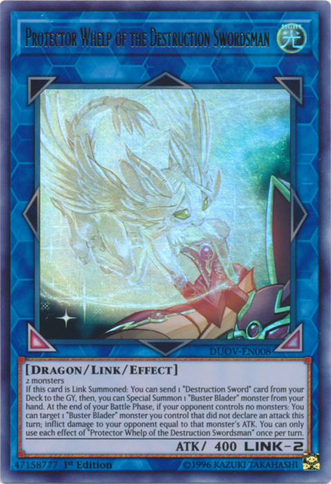 Protector Whelp of the Destruction Swordsman [DUOV-EN008] Ultra Rare | Good Games Adelaide SA
