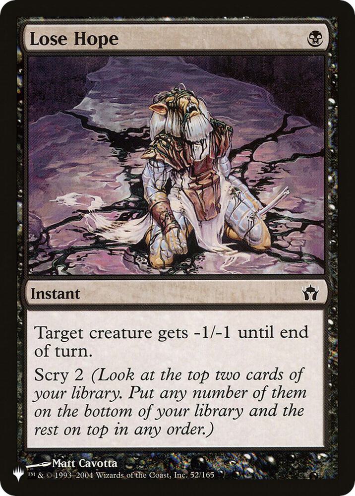 Lose Hope 52/165 (The List Reprints)  | Good Games Adelaide SA