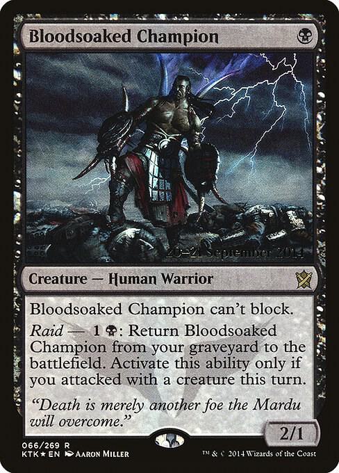 Bloodsoaked Champion 66 (Prerelease Cards)  - Foil | Good Games Adelaide SA