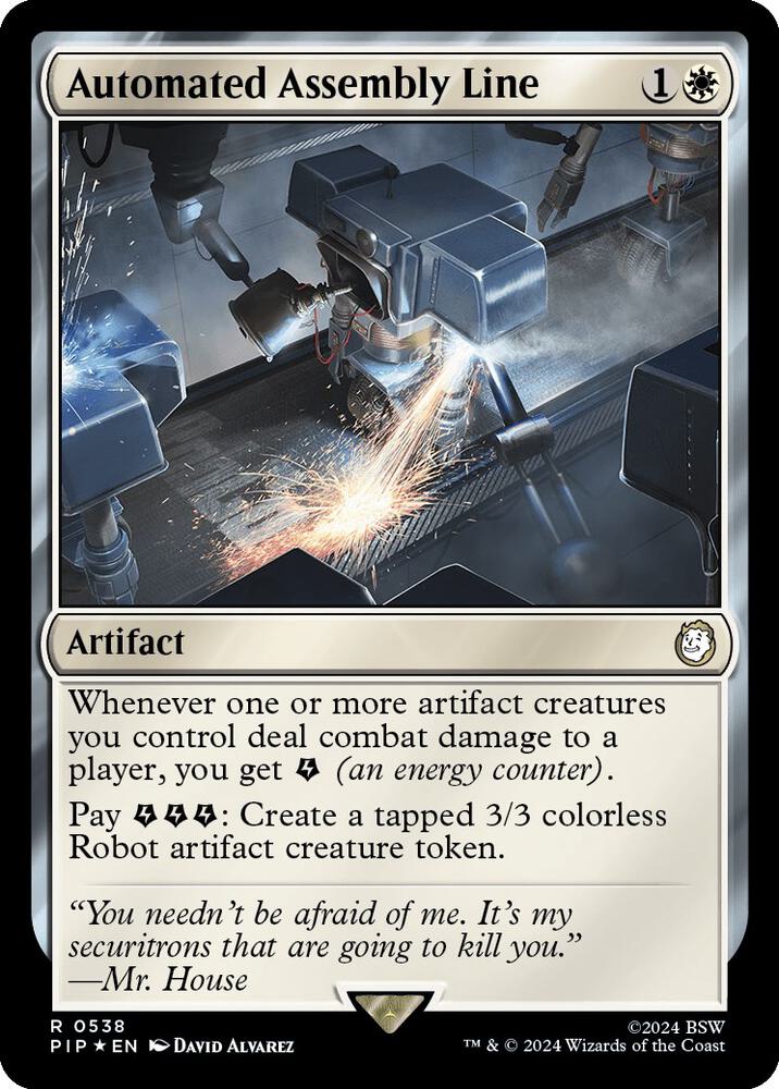 Automated Assembly Line Surge Foil 538 (Universes Beyond: Fallout)  - Foil | Good Games Adelaide SA