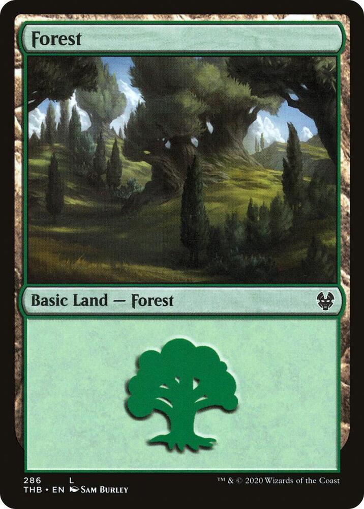 Forest 286 (Theros Beyond Death)  - Foil | Good Games Adelaide SA
