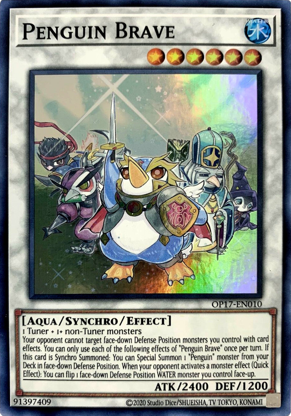 Penguin Brave [OP17-EN010] Super Rare | Good Games Adelaide SA