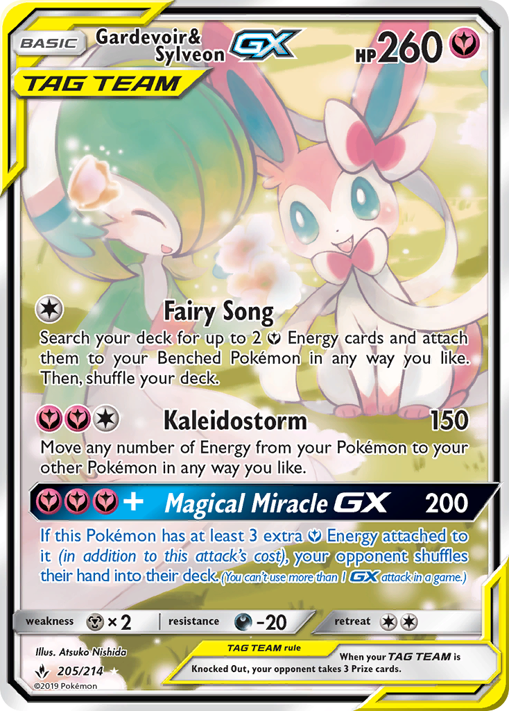 Gardevoir & Sylveon GX (205/214) [Sun & Moon: Unbroken Bonds] | Good Games Adelaide SA