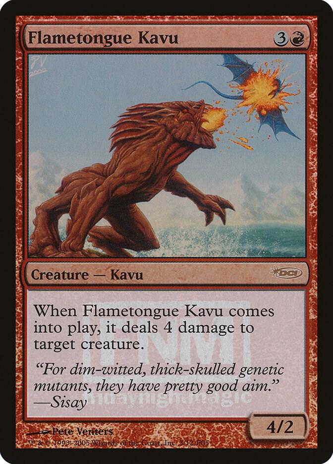 Flametongue Kavu 3 (FNM Promos)  - Foil | Good Games Adelaide SA