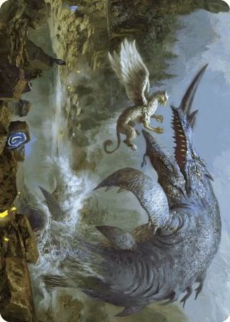 Horned Loch Whale Art Card 6 (Art Series: Wilds of Eldraine)  | Good Games Adelaide SA