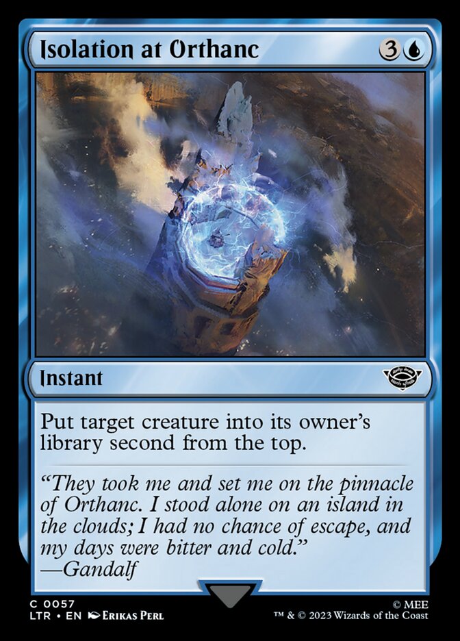 Isolation at Orthanc 57 (Universes Beyond: The Lord of the Rings: Tales of Middle-earth)  - Foil | Good Games Adelaide SA