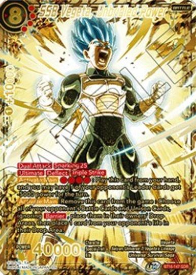SSB Vegeta, Unbridled Power (God Rare) (BT16-147) [Tournament Promotion Cards] | Good Games Adelaide SA