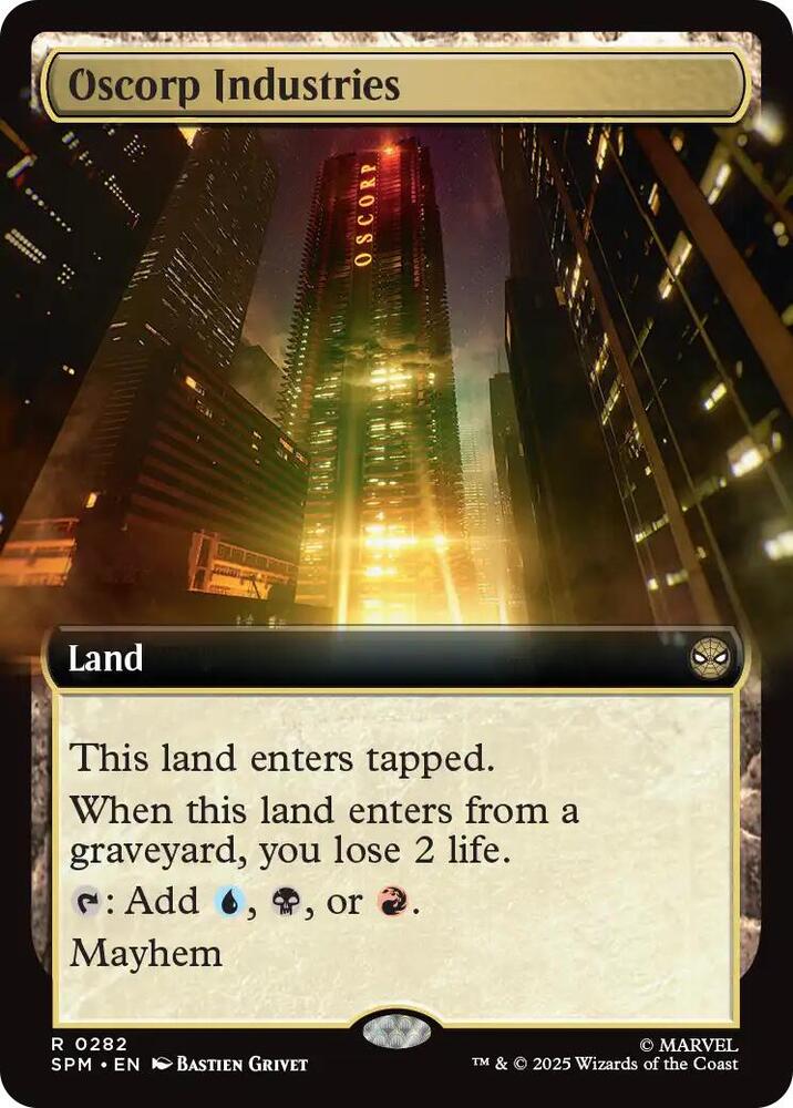 Oscorp Industries Extended Art 282/198 (Marvel's Spider-Man)  - Extended Art | Good Games Adelaide SA