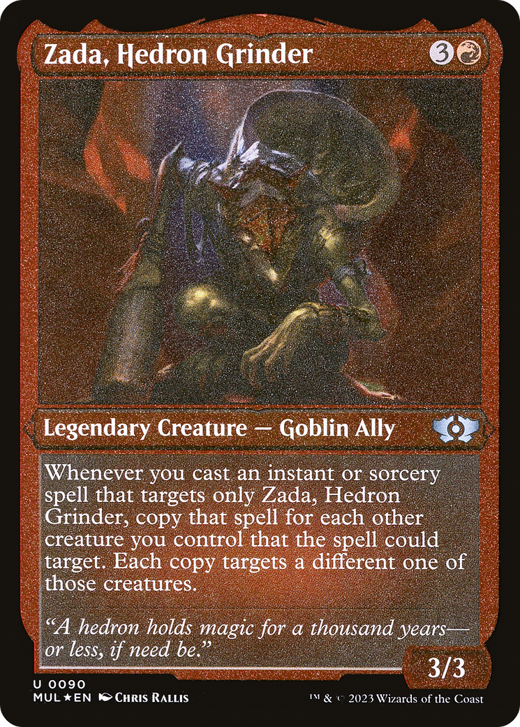 Zada, Hedron Grinder (Foil Etched) [Multiverse Legends] | Good Games Adelaide SA