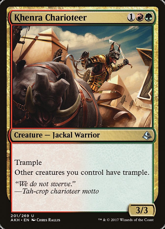 Khenra Charioteer 201 (Amonkhet)  - Foil | Good Games Adelaide SA