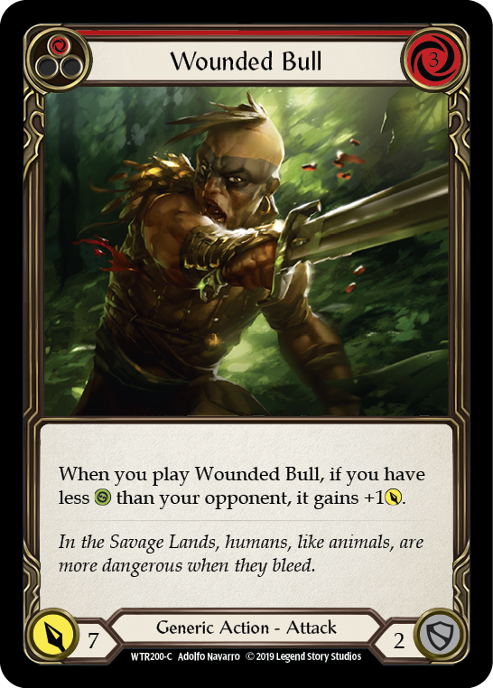 Wounded Bull (Red) [WTR200-C] Alpha Print Normal | Good Games Adelaide SA