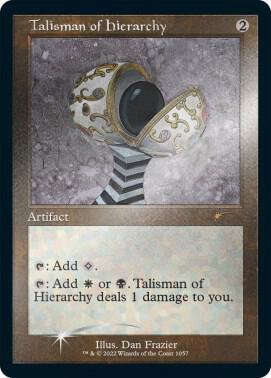 Talisman of Hierarchy Retro Frame Foil Etched 1057 (Secret Lair Drop Series)  - Foil | Good Games Adelaide SA