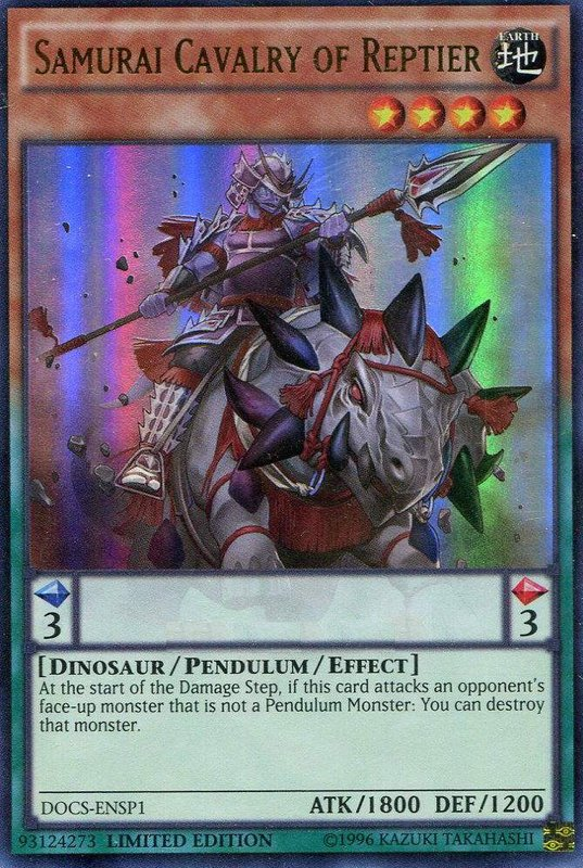 Samurai Cavalry of Reptier (ENSP1) [DOCS-ENSP1] Ultra Rare | Good Games Adelaide SA