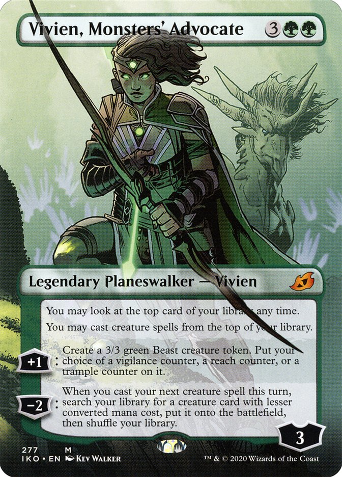 Vivien, Monsters' Advocate (Borderless) [Ikoria: Lair of Behemoths] | Good Games Adelaide SA