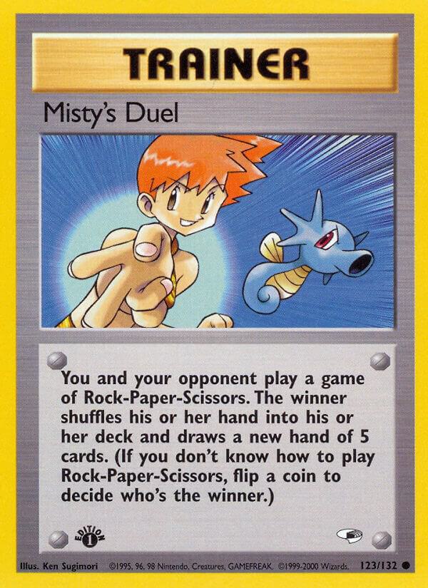 Misty's Duel 123/132 (Gym Heroes)  - 1st Edition | Good Games Adelaide SA